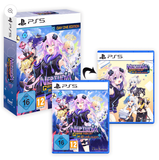 Neptunia Game Maker R:Evolution box art for Playstation 5
